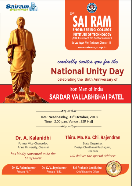 NATIONAL UNITY DAY Celebration