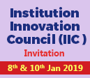 INSTITUTION INNOVATION COUNCIL(IIC)  cordially Invite you for the India First leadership Talk Series on 8th Jan 2019