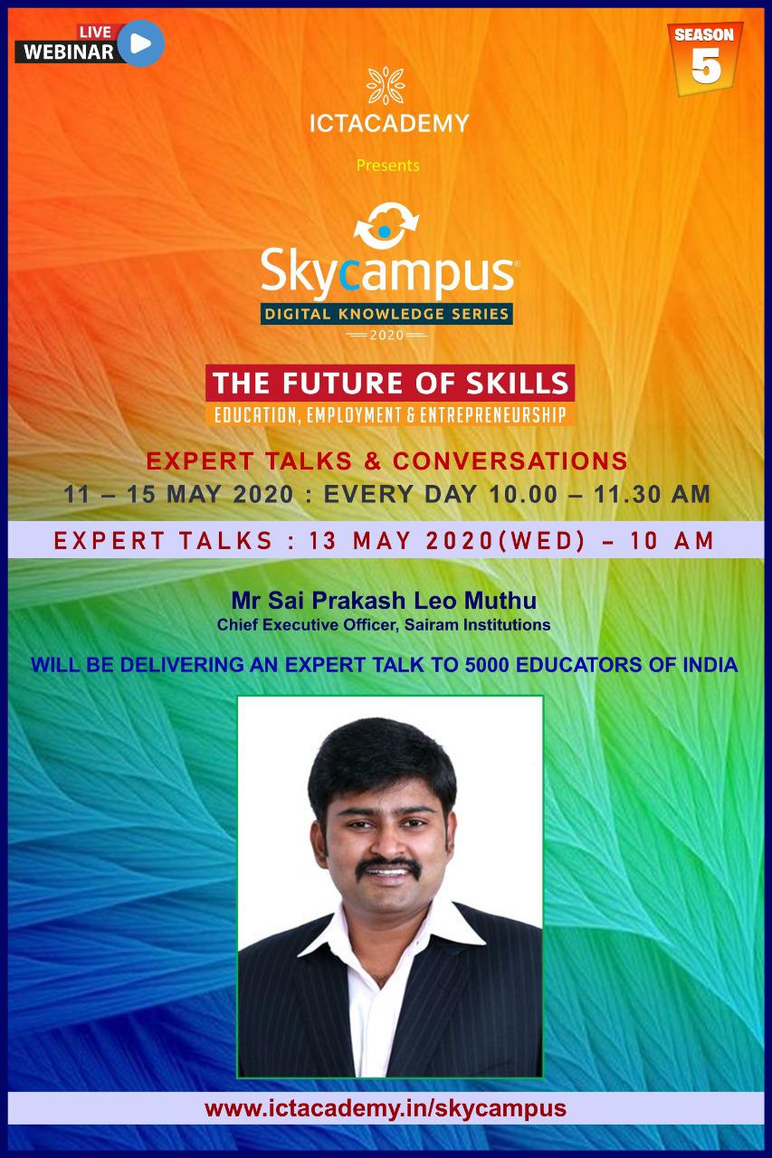 ICT ACADEMY proudly presents the webinar series of SkyCampus – Digital knowledge series 2020