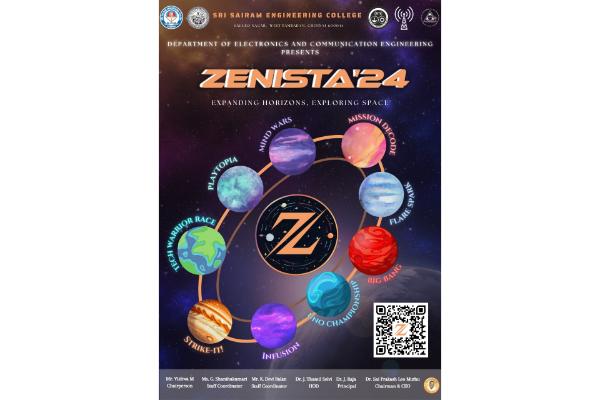 National Level Technical Symposium  Zenista 2024 – Expanding Horizons, Exploring Space on 08-08-2024