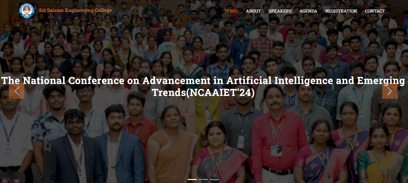 3rd NATIONAL CONFERENCE ON ADVANCEMENT IN ARTIFICIAL INTELLIGENCE AND EMERGING TRENDS (NCAAIET’24) 12-09-2024