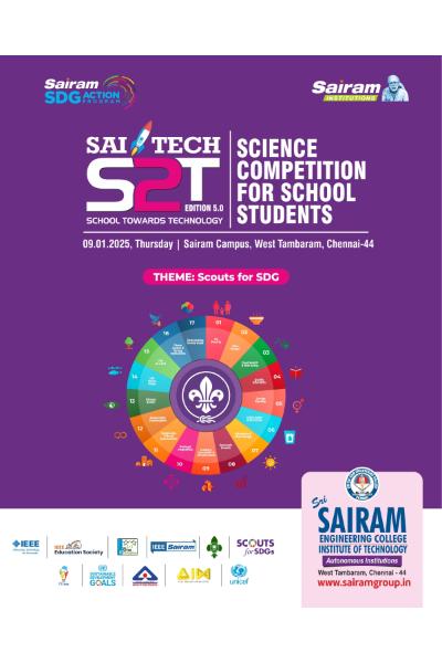 SAITECH S2T 5.0  Innovating for a Sustainable Future on 09-01-2025