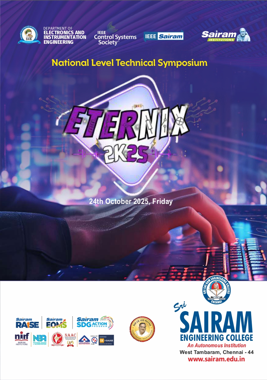 ETERNIX 2K25 – Igniting Innovation, Inspiring Excellence