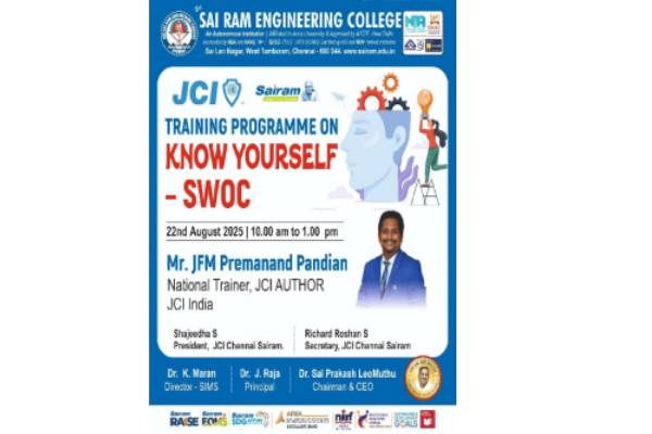 JCI – 1st Training Programme on Know Yourself – SWOC