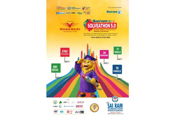 Innovation meets impact at Sairam SDG Solveathon 5.0