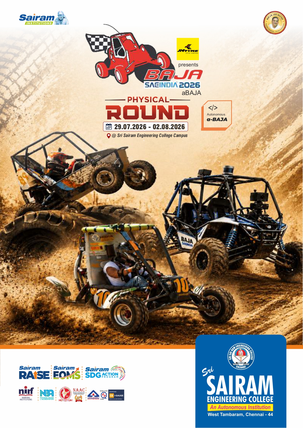 BAJA SAEINDIA 2026 – Physical Round