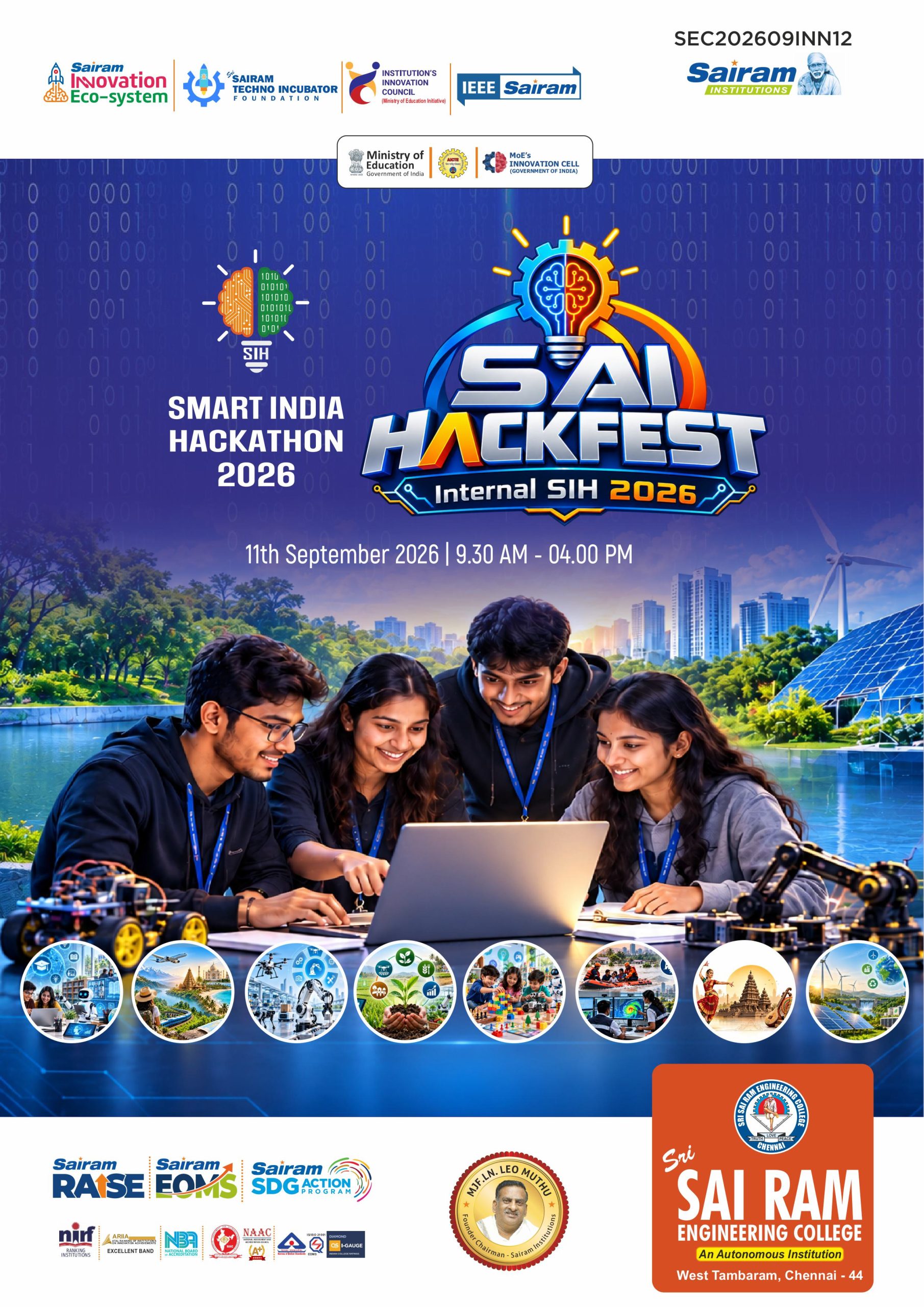 SAI HACKFEST 2026 – Internal Smart India Hackathon (SIH 2026)